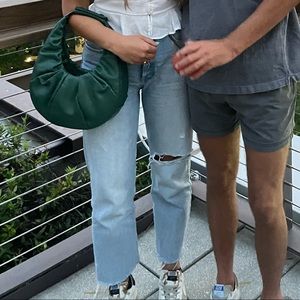 Zara high waisted wide leg jeans